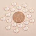 thumbnail image 3 of Clear Glass Cabochons Transparent Half Round Circle Flat Back for Jewelry and Cabochon Settings Clear 9.5~10mm 5.5mm(Range: 5~6mm) thick, 3 of 5