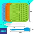 thumbnail image 3 of Dog Licking Mat, 3 Pcs Large Licking Mat for Dogs with Suction for Anxiety, Peanut Butter Dog Licking Mat Slow Feeder Dispensing Treater Lick Pad for Dogs Cats Grooming Bathing and Training, 3 of 6