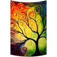 thumbnail image 1 of Tapiz de arte de pared ABPHQTO colorido 150x228 cm, 1 of 1