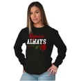 thumbnail image 4 of Urban Streetwear Rejoice Always Plus Size Long Sleeve Graphic Tee Shirt Brisco Brands 2X, 4 of 5
