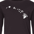 thumbnail image 4 of Inktastic Hawaii Silhouette Mandala Long Sleeve Youth T-Shirt, 4 of 5