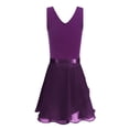 thumbnail image 2 of YiZYiF Kids Girls Sleeveless Ballet Dance Gymnastics Leotard with Chiffon Wrap Skirt, 2 of 7