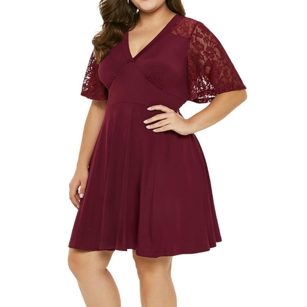 Plus size sale formal swing dress