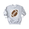thumbnail image 3 of Football Sweatshirt for Women Cute Polka Dot Game Day Crewneck, Gray Sweatshirt, M, 3 of 8
