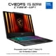 thumbnail image 2 of Laptop Gaming MSI Cyborg 15 NVIDIA GeForce RTX 5050 Intel Core 7 240H 16GB RAM 512GB SSD 15.6" FHD 144Hz Negro, 2 of 7