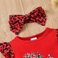 thumbnail image 5 of Shuttle tree Newborn Baby Girl Jumpsuit Infant Onesie Romper My First Christmas Thanksgiving Outfit, 5 of 7