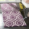 thumbnail image 3 of SAFAVIEH Chatham Graham Geometric Wool Area Rug, Purple/Ivory, 4' x 6', 3 of 10