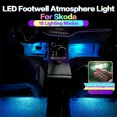 thumbnail image 4 of Luces de reposapiés de coche para Skoda Octavia 3 A7 5E A8 Pro MK4 Superb 3 Rapid Kodiaq para Seat Leon MK3 Ibiza Ateca Toledo Accesorios, 4 of 5
