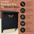thumbnail image 3 of WildYard Premium 2-Chamber Unpainted Wooden Bat Shelter Kit, Multi-color, 3 of 6