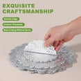 thumbnail image 4 of Uxcell Paper Doilies, Disposable Round Lace Paper Placemats Modern Decorative Placemats Table Mats - Fitting for (Baked/Fried Foods/Wedding/Party Decor/DIY), 12" & 50 Pack & Silver, 4 of 7