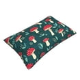 thumbnail image 3 of Daiia Amanita Mushroom Bedding Waterproof Pillow Protector Zippered Queen – Bed Bug Proof Pillow Encasement-14"x20", 3 of 9