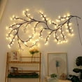 thumbnail image 2 of LED branch and rattan lights decorate living rooms, bedrooms, wall stickers, atmosphere lights, Christmas sky stars, and colorful lights, 2 of 7