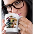 thumbnail image 2 of 3drose, Silly Floral Monster Illustration, 15oz Mug, 2 of 6