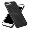 thumbnail image 2 of Allytech Wallet Case for iPhone 8 Plus/7 Plus - 2 Card Holder - Military Grade Drop Protection - Ultra Slim & Protective - Premium PU Leather Shockproof Phone Case for Women & Men - Black, 2 of 7