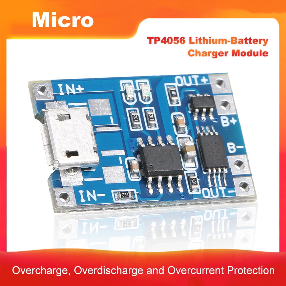 Micro USB Battery Charging Board 5V 1A TP4056 Li-ion Module Plug 