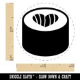 thumbnail image 2 of Sushi Roll with Heart Self-Inking Rubber Stamp Ink Stamper - Green Ink - Mini 1/2 Inch, 2 of 7
