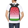 thumbnail image 6 of Balery Watermelon Backpack for Men and Women - Durable 600D Oxford Cloth -Large Capacity, Water-Resistant School, Travel, and Hiking Bag, 6 of 9