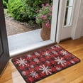 thumbnail image 2 of Red and Black Christmas Snowflake Pattern Door Rugs,Washable Non Slip Door Mats Indoor,Decorative Door Mats,Entry Mat Indoor for Entrance,Bedroom,Kitchen,Bathroom,30"x17", 2 of 6