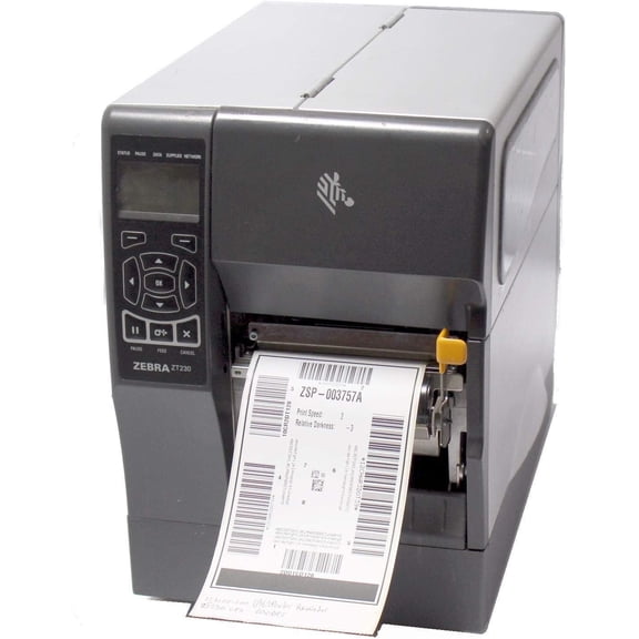 Restored Zebra ZT230 Industrial Direct Thermal Label Printer USB, Serial, Parallel, Peeler, Rewinder 203 DPI, Durable Metal Frame ZT230123100-200 (Refurbished)