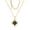 Black, variant on Clover Necklace for Women Birthday Gifts Dainty 14K Gold Plated CZ Pendant Necklaces Blue Four Leaf Clover Pendant Necklace Lucky Blue Charm Necklaces Simple Lucky Jewelry