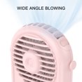 thumbnail image 4 of Mini Ventilador de Cuello Colgante Ventilador de Collar Manos Libres 3 Velocidades Recargable Portátil para Viajes al Aire Libre Camping Rosa, 4 of 6