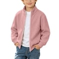 thumbnail image 2 of ATOGUTA Sweatshirt Boys Full Zip Up Long Sleeve Warm Uniform Sweatshirt Fall Winter Fashion Jacket With Pocket Size 4T-15, 2 of 8