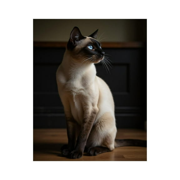 Paint by Numbers Kit for Adults, Elegant Siamese Cat Indoor Portrait Paint by Numbers, Easy Paint by Numbers Kit for Adults Beginner, DIY Adult Paint by Number Kits on Canvas, 12x16in Home Decor