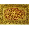 thumbnail image 1 of Ahgly Company Machine Washable Indoor Rectangle Persian Yellow Traditional Area Rugs, 5' x 8', 1 of 4