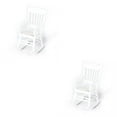 thumbnail image 4 of Baohd Mini Chaise Berçante Échelle 1/12 Chaises Miniatures Petits Objets Modèle Blanc 2Ensemble, 4 of 6