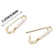 thumbnail image 3 of Fiudx Ofertas Flash Del Día Solo En Línea Latón De 18 Quilates Chapado En oro Real En Arrings Pendientes Diy Eear Pins, 3 of 5
