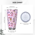 thumbnail image 4 of KLL Christmas Unicorns Print 40oz Stainless Steel Insulated Car Cup with Spillproof Lid - Keep Your Drink Hot or Cold on the Go-Straw Three-piece Set, 4 of 8