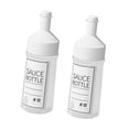 thumbnail image 4 of 2 botellas de salsa exprimibles con etiqueta grabable, botellas dispensadoras de condimentos con 6x6x182 cm 250 ml, 4 of 9