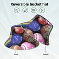 thumbnail image 5 of Easygdp Easter Eggs1 Double-Sided Reflective Fisherman Hat for Outdoor and Night Walking, Unisex, 5 of 9