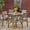 Gray, variant on York Outdoor 5 Piece Acacia Wood Square Dining Set, Teak