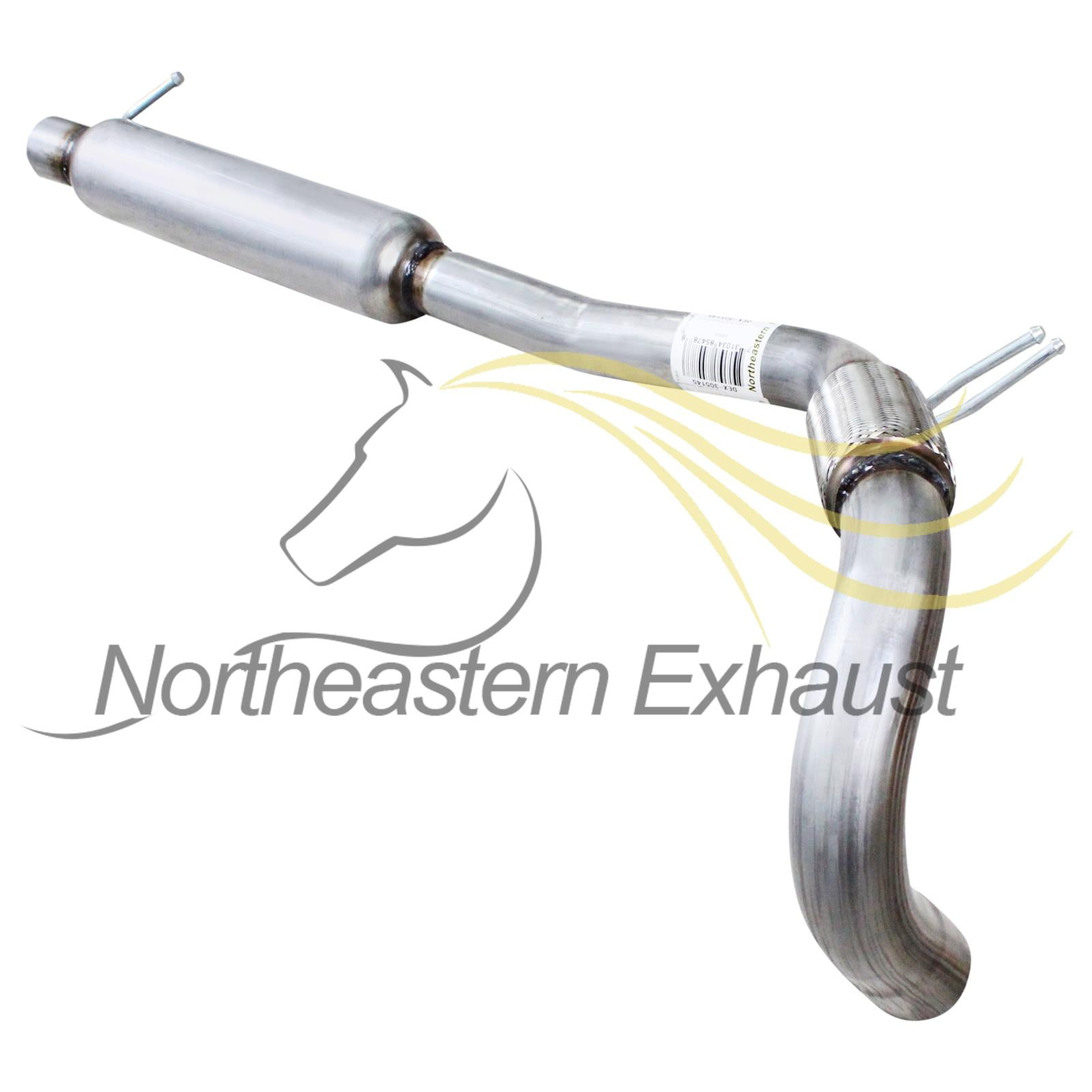 Northeastern Exhaust Stainless Steel Exhaust Resonator Compatible with 2011–2017 Chrysler Town & Country Dodge Grand Caravan VW Routan 3.6L – Direct Fit