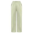 thumbnail image 6 of Fabrcox Women's Scrub Pants Soft Stretch Wide Leg Uniform Trousers with Pockets for Nurses ,Green L, 6 of 6