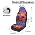thumbnail image 6 of POLERO Tropical Sunset Palm Print Car Seat Covers Polyester Waterproof Easy to Install Car Seat Protectors for Automobile, 6 of 12