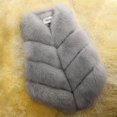 thumbnail image 2 of Vestes pour Dames Gilet Sans Manches en Fausse Fourrure Jb5-2, 2 of 3