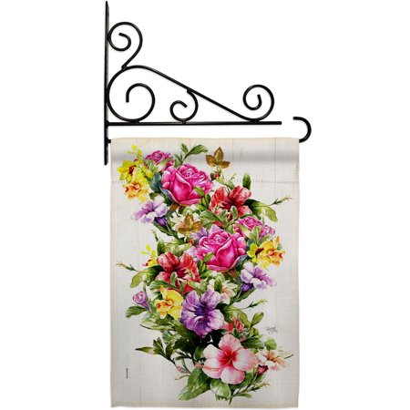 Mix Bouquet Garden Flag Set Floral 13 X18.5 Double-Sided Yard Banner
