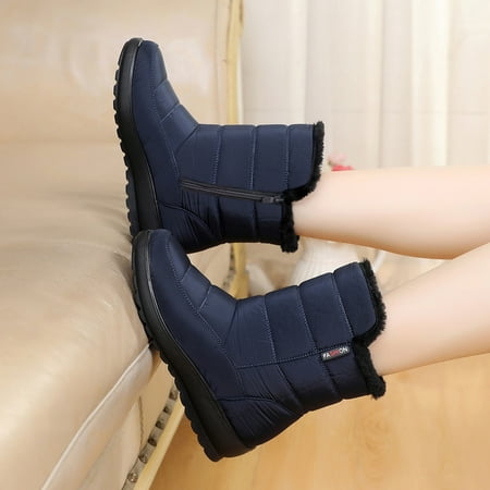 

Alueeu Women s Snow Boots Women s Snow Boots Winter Ankle Short Bootie Waterproof Footwear Warm Shoes