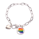 thumbnail image 1 of Pulsera de cadena de corazón joyería encanto moda, 1 of 3
