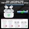 thumbnail image 2 of Funda para AirPods Pro de segunda y primera generación, de piel, a prueba de golpes, 2 of 6