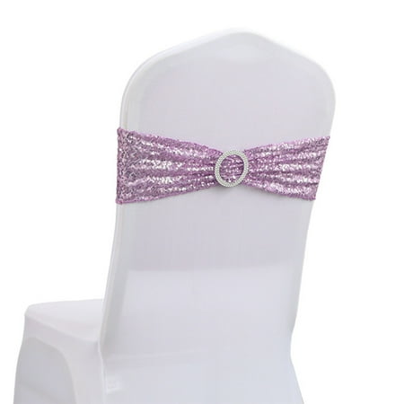 

Event Tents 10x10 Holiday Party Decorative Chair Cover Bow Back Flower Elastic Bandage Sequin Bandage