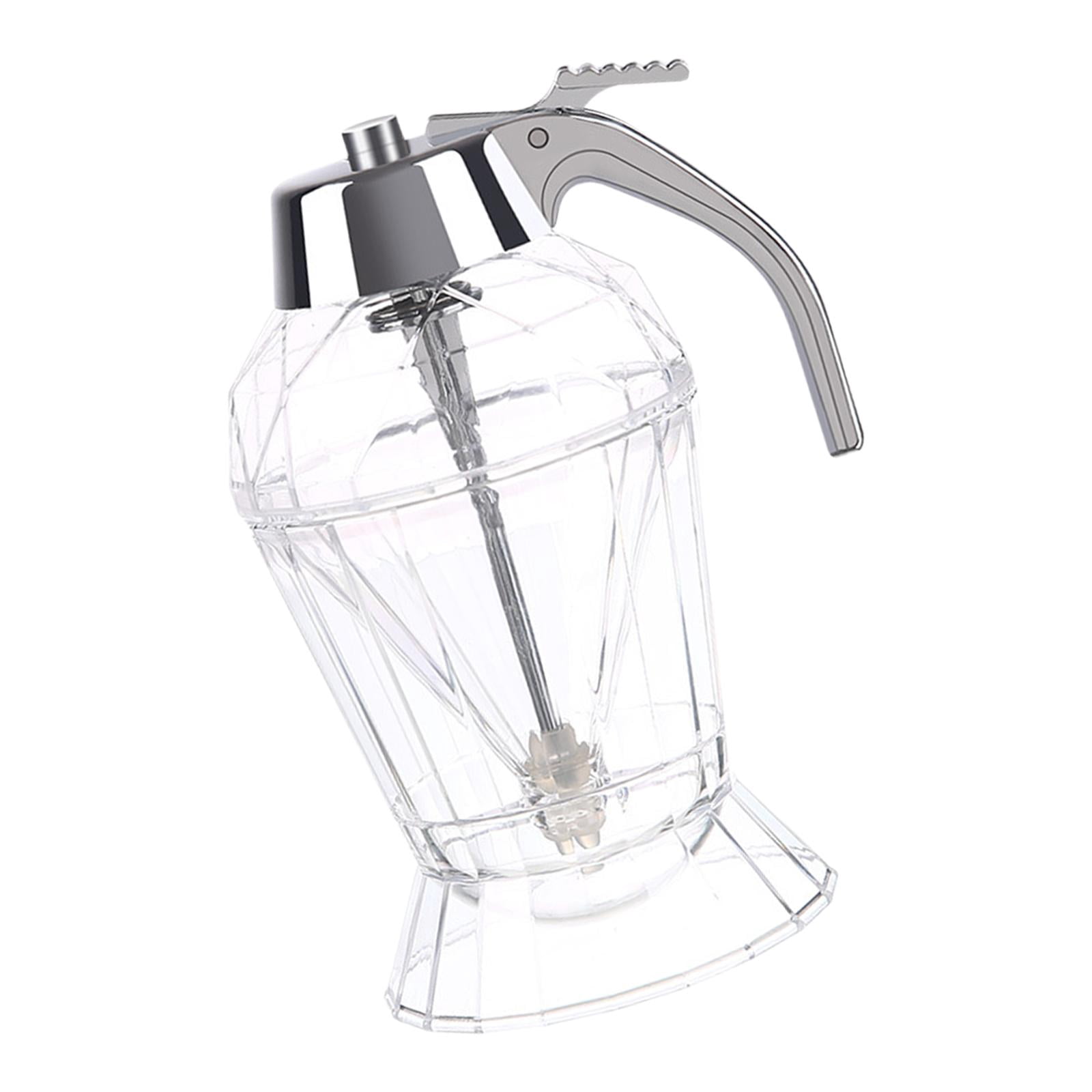 TISHITA 2x Honey Dispenser Kitchen Tool Honey Jar with Stand for Syrup Sugar Condiments