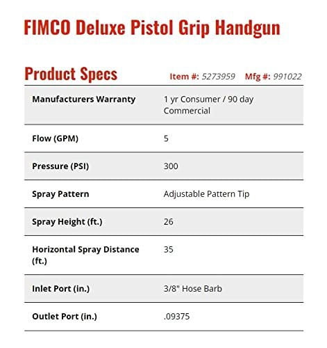 Fimco Deluxe Spray Wand