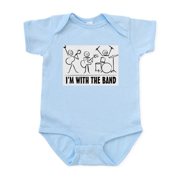 CafePress - Stickman Band Body Suit - Baby Light Bodysuit, Size Newborn - 24 Months