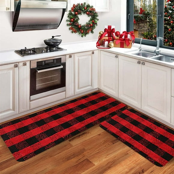 HWZWT 2pcs kitchen mats kitchen rugs kitchen rugs cushioned anti fatigue kitchen mats floor pieces kitchen mats kitchen rugs kitchen rugs cushioned anti fatigue kitchen mats floor non s