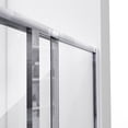 thumbnail image 3 of Cornerview 36 in. D x 36 in. W x 78 3/4 in. H Sliding Shower Enclosure, Base, and White Wall Kit in Chrome, 3 of 15