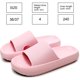 thumbnail image 2 of Zapatillas de nube para mujeres y hombres, ducha de masaje, baño, antideslizante, punta abierta, suela gruesa (rosa), 2 of 6