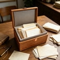 thumbnail image 2 of Imitation Wood Storage Box with Hinged Lid,Decorative Home Organizer for Jewelry or Small Keepsakes 7.2 × 5.12 × 3.74 in, 2 of 7
